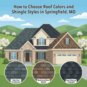 How to choose roof colors and shingle styles in springfield, mo