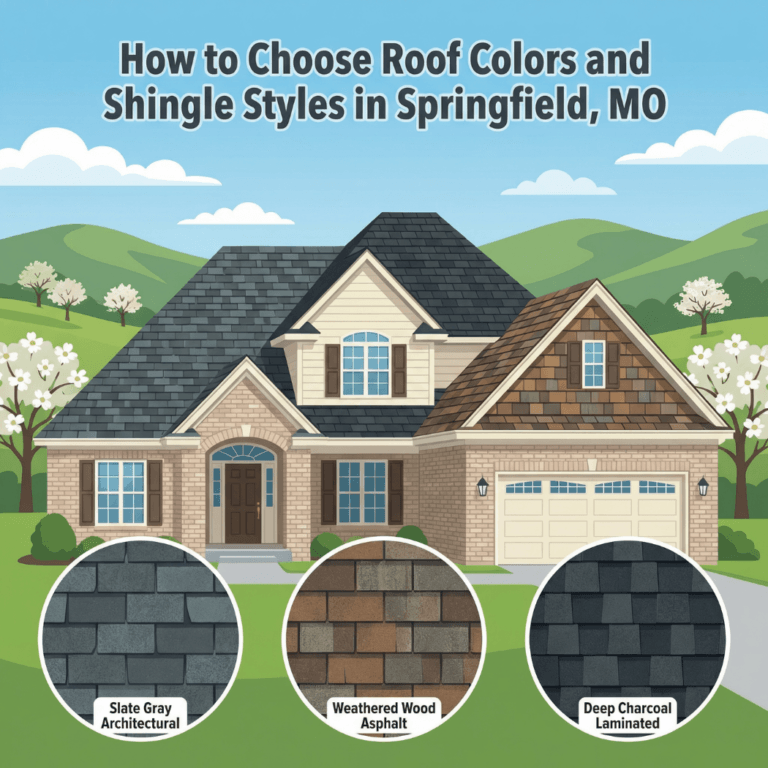 How to Choose Roof Colors and Shingle Styles in Springfield, MO
