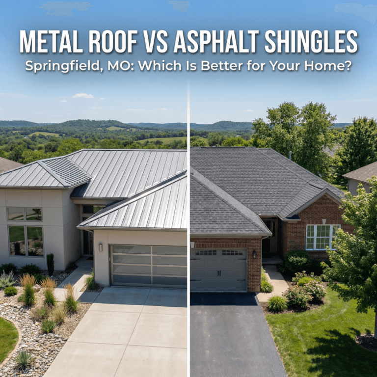 Metal Roof vs Asphalt Shingles in Springfield, MO: Which Is Better for Your Home?