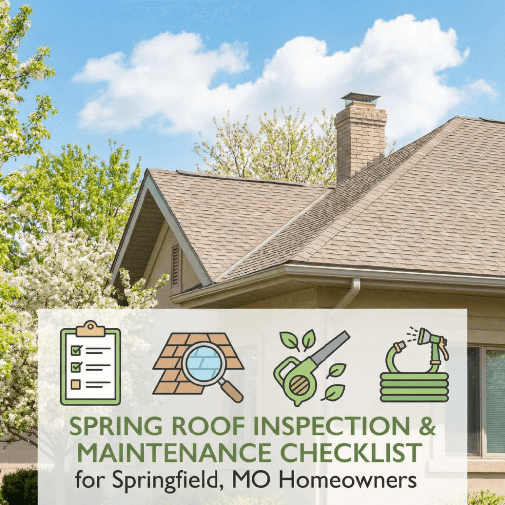 Spring roof inspection and maintenance checklist for springfield, mo homeowners